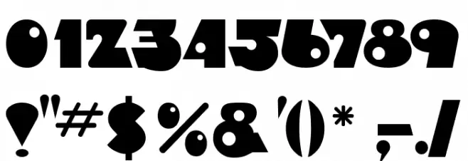 Timepiece Font OTHER CHARS