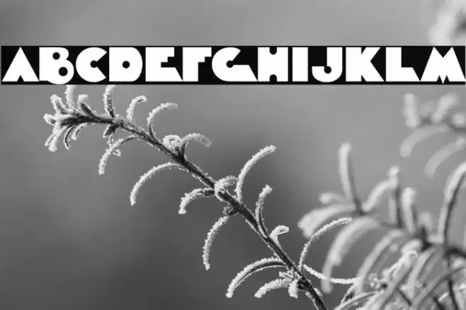 Timepiece Font examples