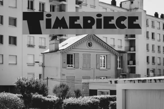 Timepiece Font examples