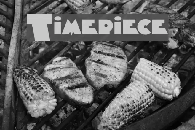 Timepiece Font examples