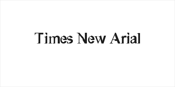 Times New Arial Logo
