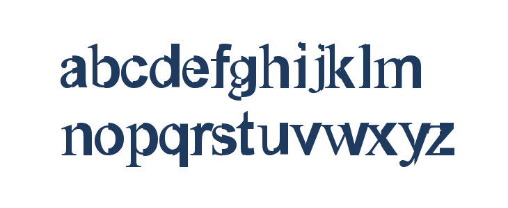 Times New Arial Lowercase