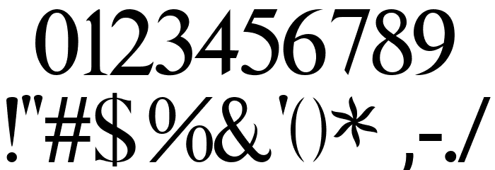 Times New Normal Regular Font OTHER CHARS