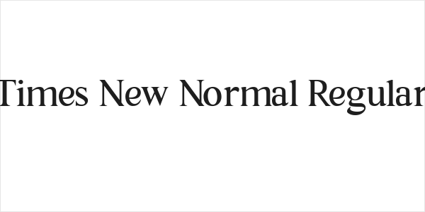 Times New Normal Regular Logo