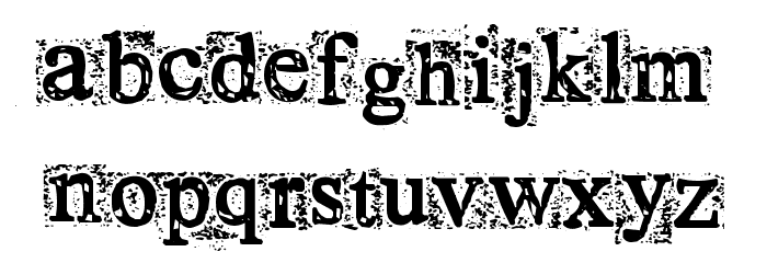 Times New Omen Font LOWERCASE