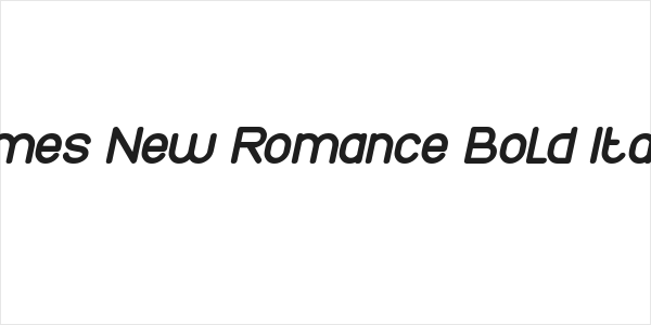 Times New Romance Bold Italic Logo