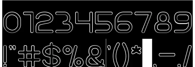 Times New Romance-Hollow-Invers Font OTHER CHARS