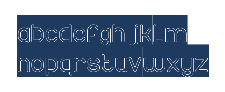 Times New Romance-Hollow-Invers Lowercase