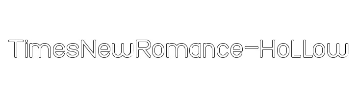 Times New Romance-Hollow  les polices de caractères gratuit tlcharger