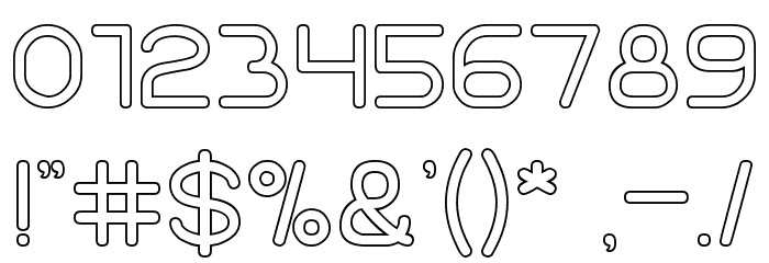 Times New Romance-Hollow Font OTHER CHARS