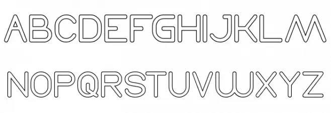 Times New Romance-Hollow Schriftart Groß
