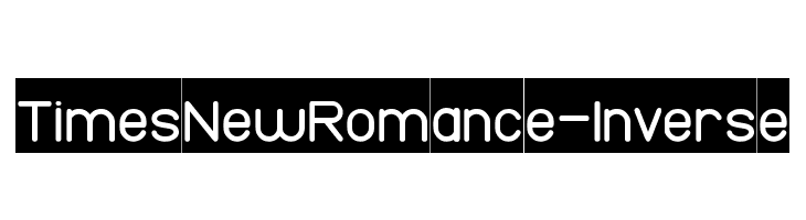 Times New Romance-Inverse  font caratteri gratis