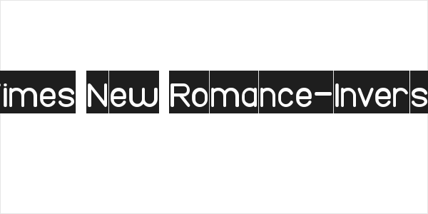 Times New Romance-Inverse Logo