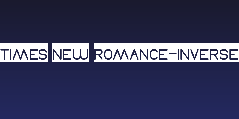 Times New Romance-Inverse Social Header