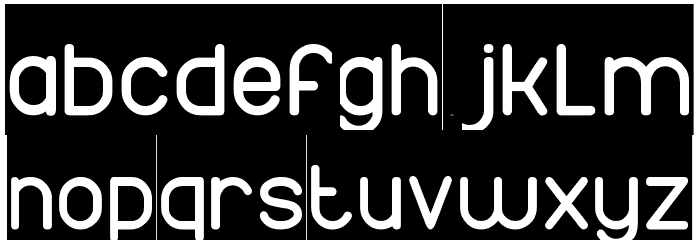 Times New Romance-Inverse Font LOWERCASE