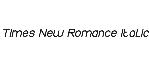 Times New Romance Italic Logo