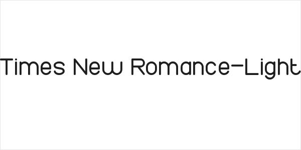 Times New Romance-Light Logo