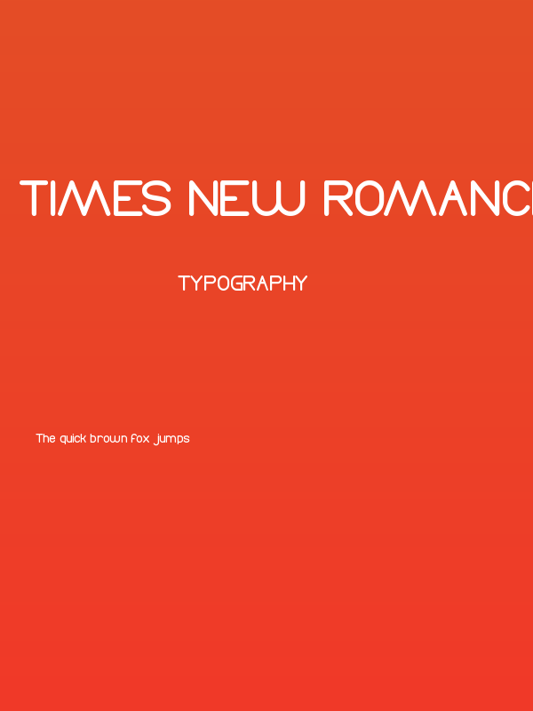 Times New Romance Poster
