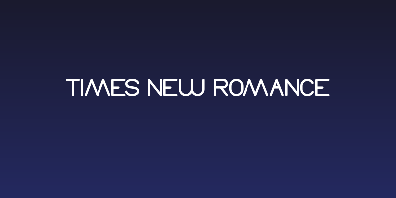 Times New Romance Social Header