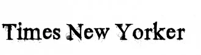 Times New Yorker  Frei Schriftart Herunterladen