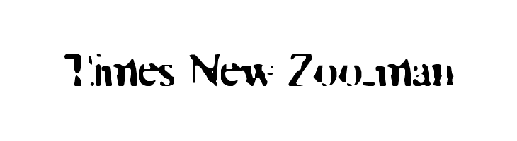 Times New Zoo-man Fonte