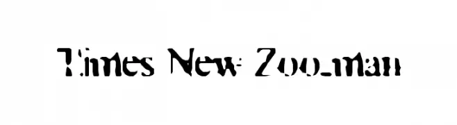 Times New Zoo-man  免费字体下载