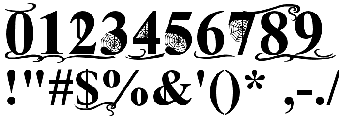 Times Old Attic Bold Font OTHER CHARS