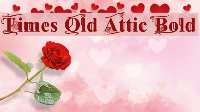 Times Old Attic Bold Font examples