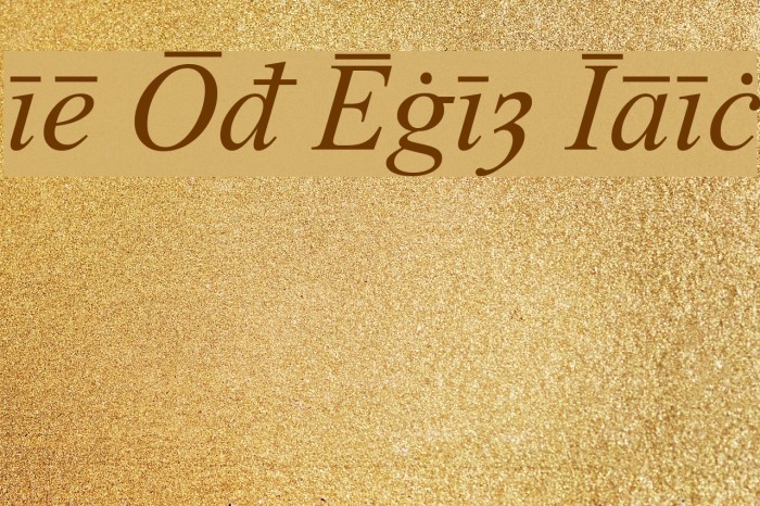 Times Old English Italic Font examples