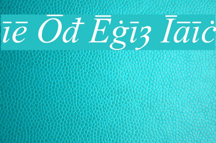 Times Old English Italic Font examples