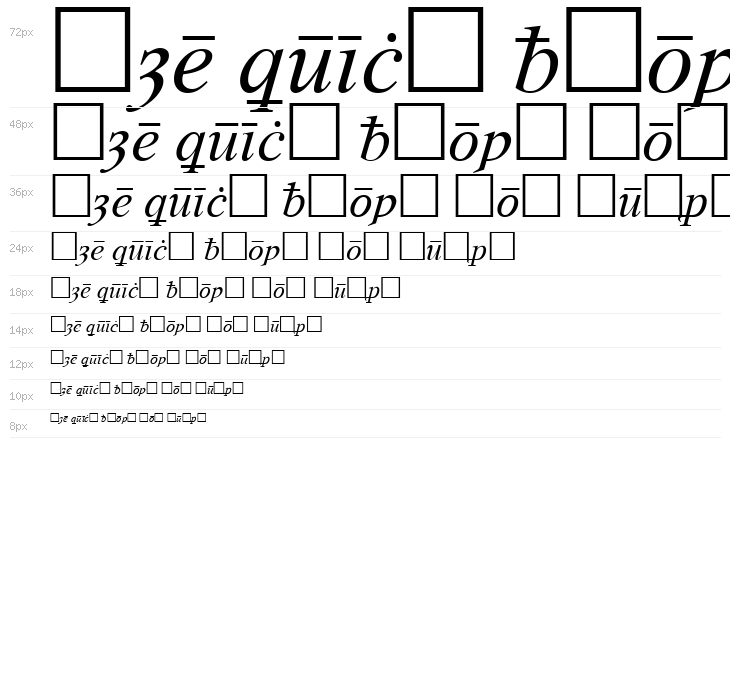 Times Old English Italic Waterfall