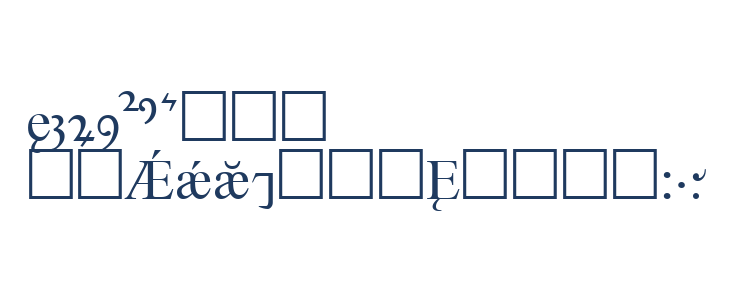 Times Old English Regular Other Characters