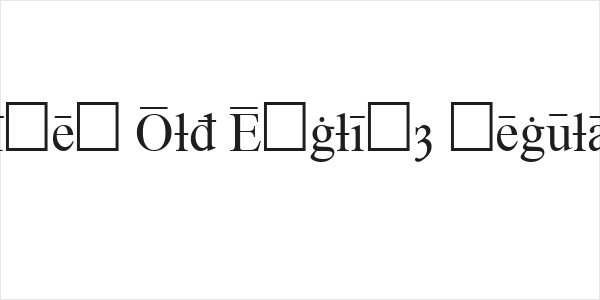 Times Old English Regular Logo
