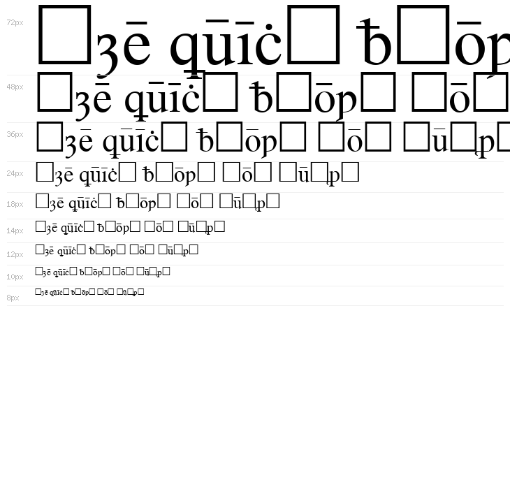 Times Old English Regular Waterfall