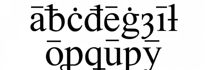 Times Old English Regular फ़ॉन्ट लोअरकेस