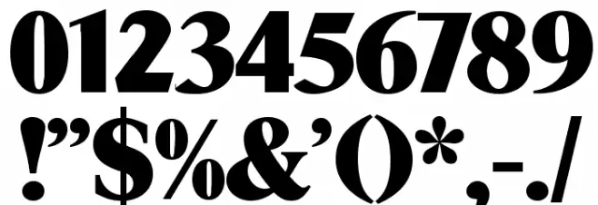 Times Sans Display Font OTHER CHARS