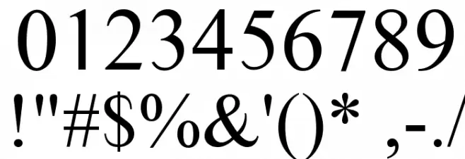 Times Sans Serif Font OTHER CHARS