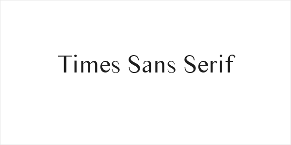 Times Sans Serif Logo