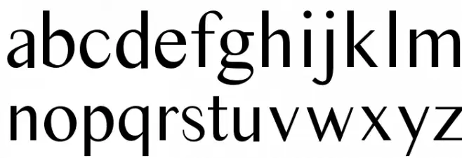 Times Sans Serif Caratteri MINUSCOLO