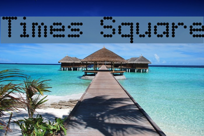 Times Square Font examples