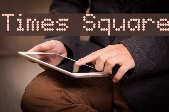 Times Square Font examples