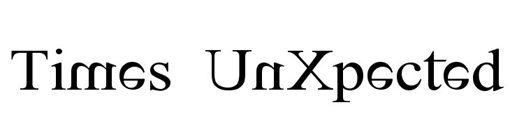 Times UnXpected Font