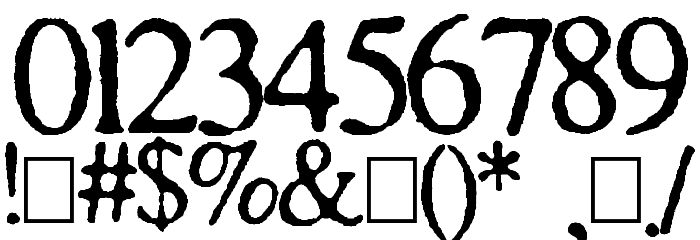 Times and Times again Font OTHER CHARS