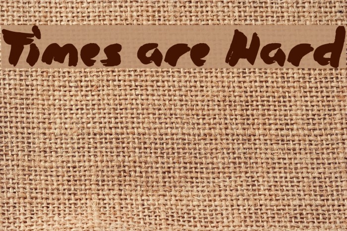 Times are Hard Example 3