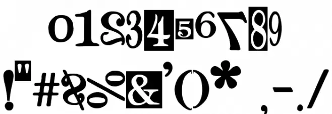 Times for Punks Font OTHER CHARS