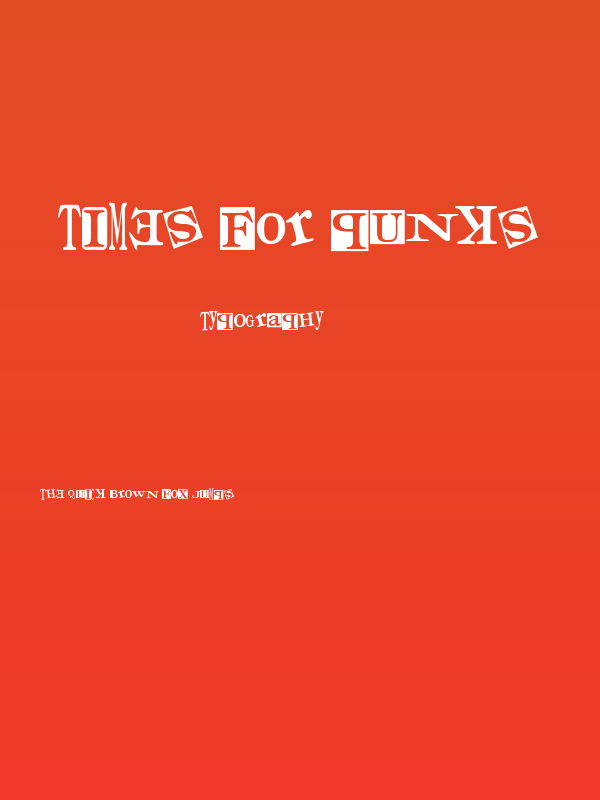 Times for Punks Poster