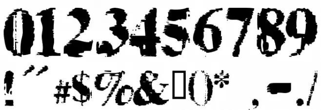 TimesNoRoman Font OTHER CHARS