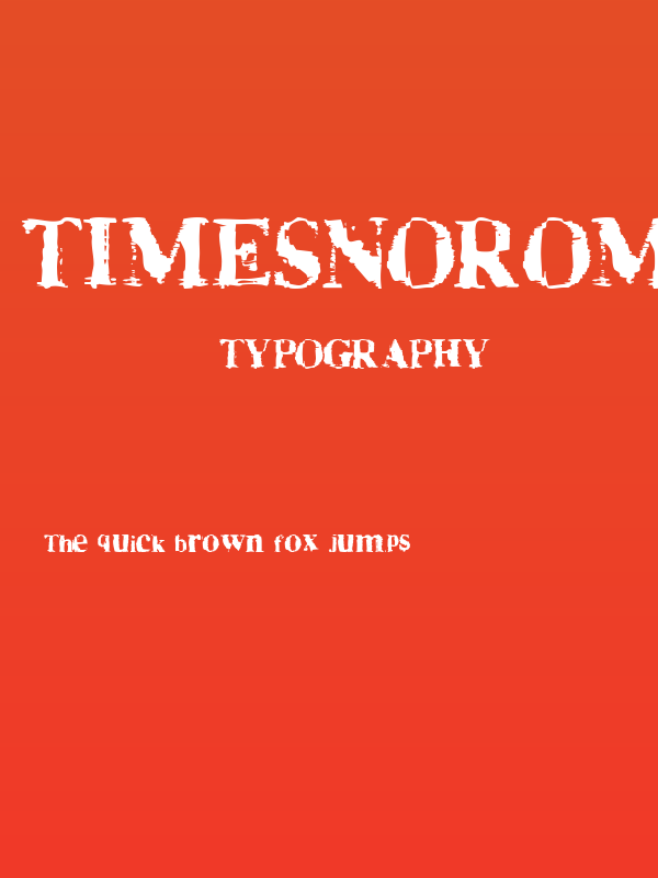 TimesNoRoman Poster