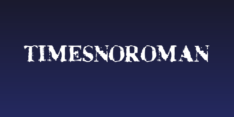 TimesNoRoman Social Header
