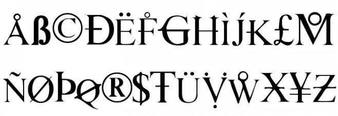 Times_Hackers Font LOWERCASE